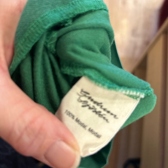 Gudrun Sjoden Green Lightweight Elastic Waist Pull On Pants Wide Leg Size Small - Picture 3 of 7